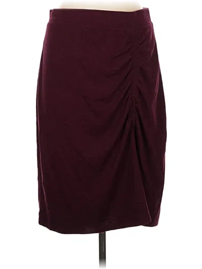 Pre-owned Gap Formal Skirt In Burgundy
