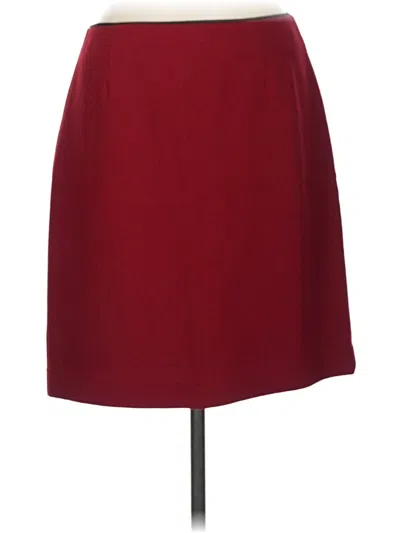 Pre-owned Gap Formal Skirt In Burgundy