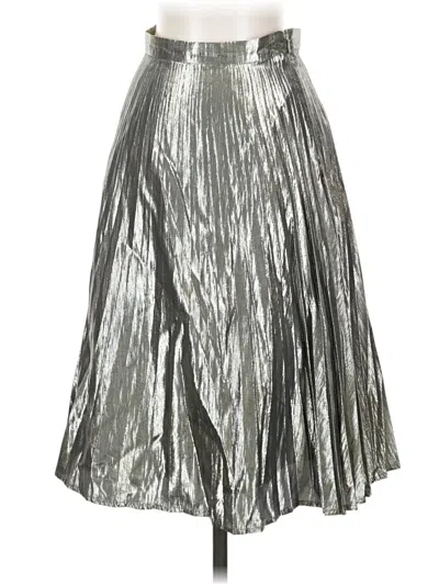 Pre-owned Gap Formal Skirt In Silver