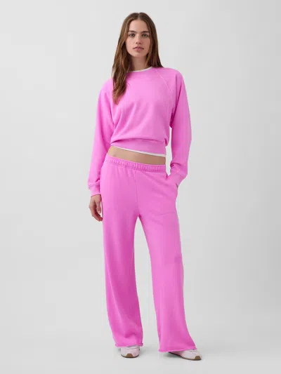 Gap French Terry Classic Sweatpants In Pink