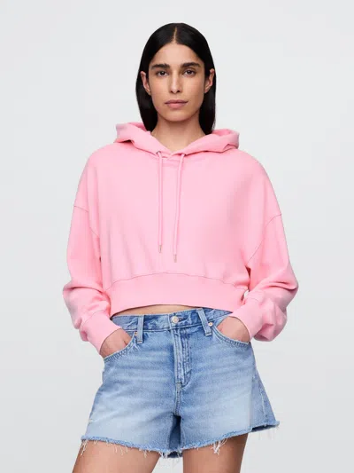 Gap French Terry Cropped Oversized Hoodie