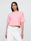 Gap French Terry Cropped Rolled Hem Sweatshirt