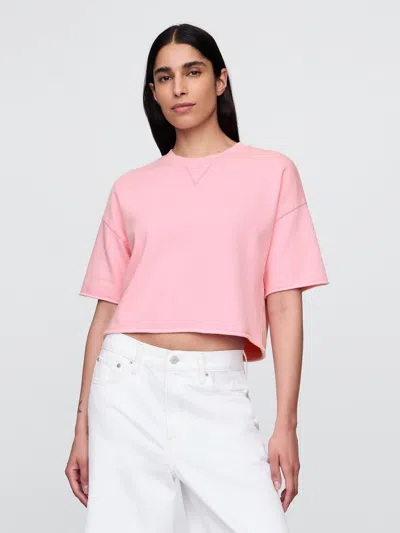 Gap French Terry Cropped Rolled Hem Sweatshirt