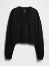 Gap French Terry Cropped V-neck Sweatshirt