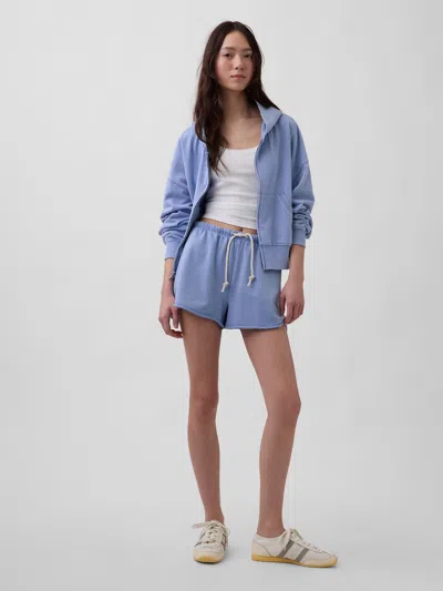 Gap French Terry Relaxed Sweat Shorts In Blue