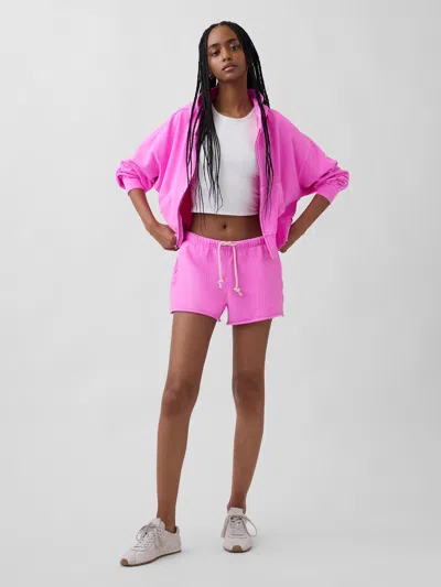 Gap French Terry Relaxed Sweat Shorts In Pink