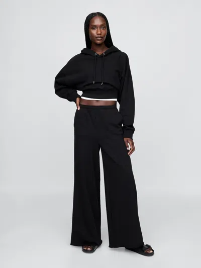 Gap French Terry Wide-leg Rolled Hem Sweatpants