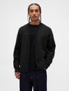 Gap Fuzzy Relaxed Crop Cardigan Sweater In Black