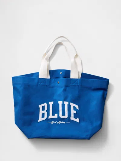 Gap Get Blue Canvas Tote Bag