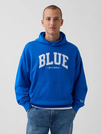 Gap Get Blue Heavyweight French Terry Logo Hoodie