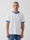 Gap Get Blue Relaxed Logo T-shirt In White
