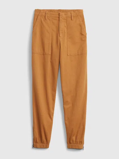 Gap Girlfriend Utility Joggers In Brown