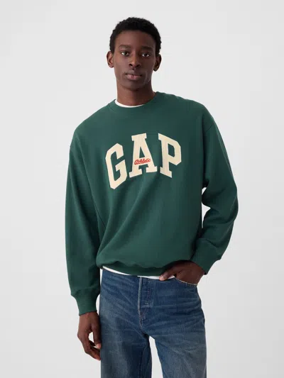 Gap Heavyweight Arch Logo Sweatshirt In Moores Green