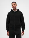 Gap Heavyweight Cashsoft Zip Sweater Hoodie In Black