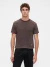 Gap Heavyweight Crop Graphic T-shirt In Brown