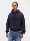Gap Heavyweight Crop Hoodie In Blue