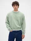 Gap Heavyweight Crop Sweatshirt In Green