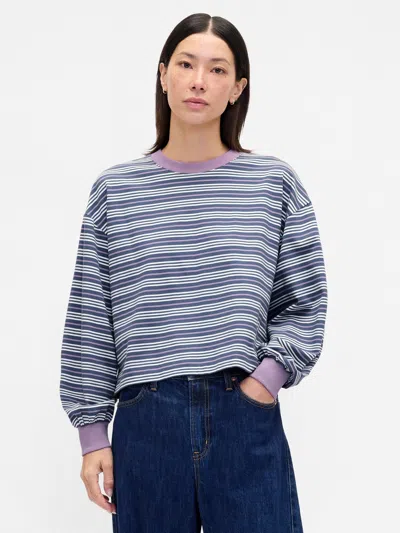 Gap Heavyweight Crop Sweatshirt In Multi