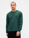 Gap Heavyweight Crop T-shirt In Green