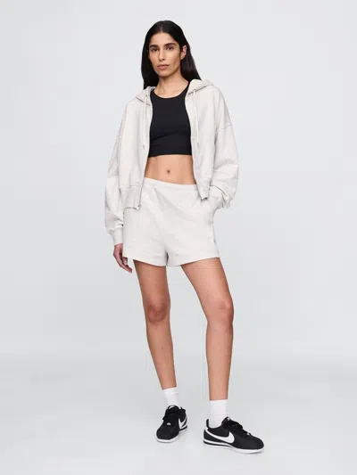 Gap Heavyweight French Terry Classic Sweat Shorts In Pale Heather Grey