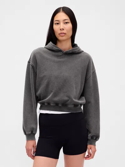 Gap Heavyweight French Terry Oversized Hoodie In Gray