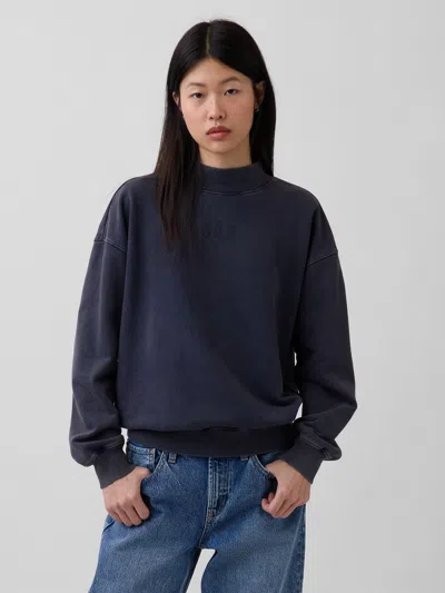 Gap Heavyweight French Terry Oversized Mockneck Sweatshirt