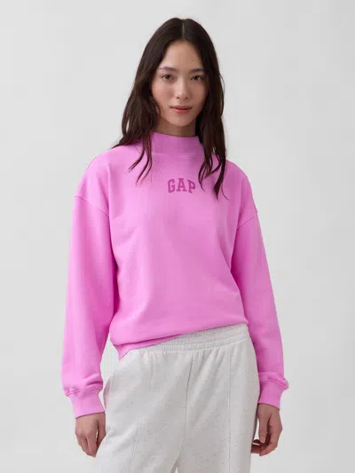 Gap Heavyweight French Terry Oversized Mockneck Sweatshirt In Multi