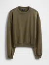 Gap Heavyweight French Terry Oversized Sweatshirt In Green