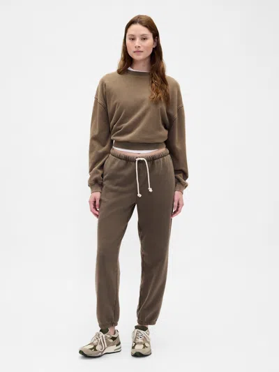 Gap Heavyweight French Terry Slim Joggers In Green