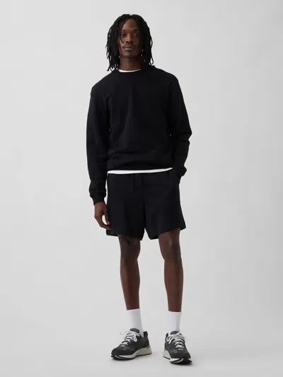 Gap Heavyweight French Terry Sweat Shorts In Black