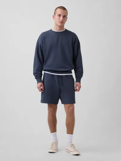 Gap Heavyweight French Terry Sweat Shorts In Blue