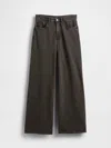 Gap Heavyweight French Terry Wide-leg Sweatpant Jeans In Black