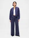 Gap Heavyweight French Terry Wide-leg Sweatpant Jeans In Blue