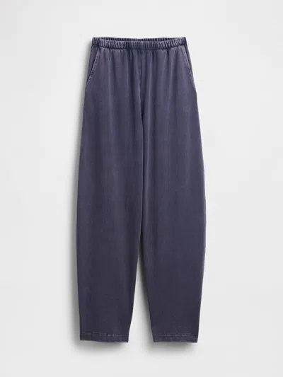 Gap Heavyweight Organic Cotton Barrel Pants In Blue