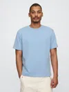 Gap Heavyweight Original T-shirt In Blue Suede