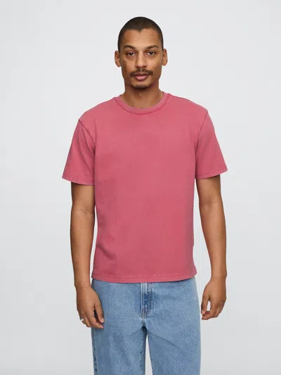 Gap Heavyweight Original T-shirt In Raspberry