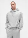 Gap Heavyweight Oversized Logo Hoodie In Gray