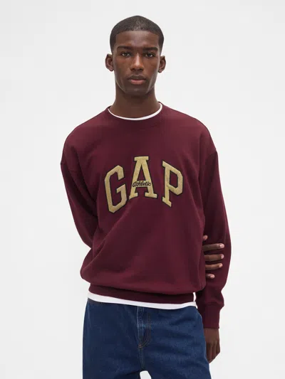 Gap Heavyweight Oversized Logo Sweatshirt In Red