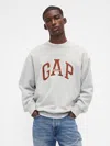 Gap Heavyweight Oversized Logo Sweatshirt In Gray