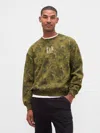 Gap Heavyweight Oversized Logo Sweatshirt In Multi
