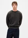 Gap Heavyweight Oversized Sweatshirt In Black