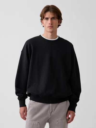 Gap Heavyweight Oversized Sweatshirt In Black