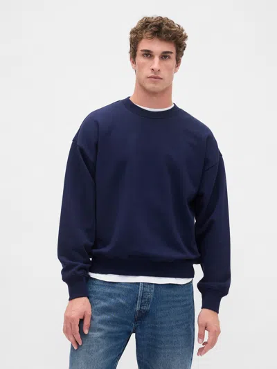 Gap Heavyweight Oversized Sweatshirt In Blue