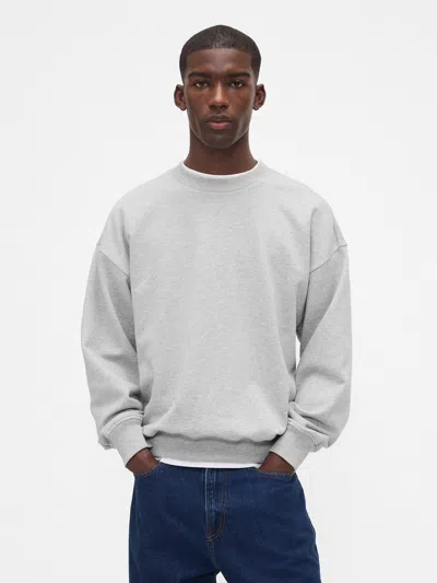 Gap Heavyweight Oversized Sweatshirt In Gray