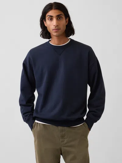 Gap Heavyweight Oversized Sweatshirt In New Classic Navy Blue