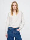 Gap Heavyweight Oversized Sweatshirt In Pale Heather Grey