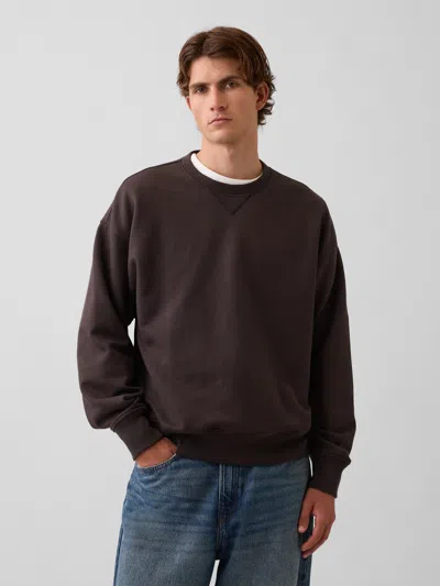 Gap Heavyweight Oversized Sweatshirt In Terra Brown