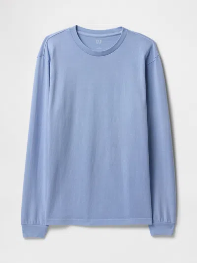 Gap Heavyweight Pocket T-shirt In Blue Crystal