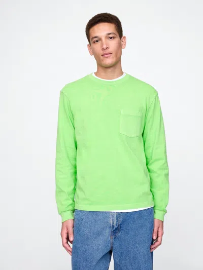 Gap Heavyweight Pocket T-shirt In Julep Green