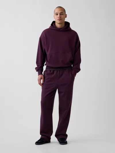 Gap Heavyweight Relaxed Sweatpants In Burgundy